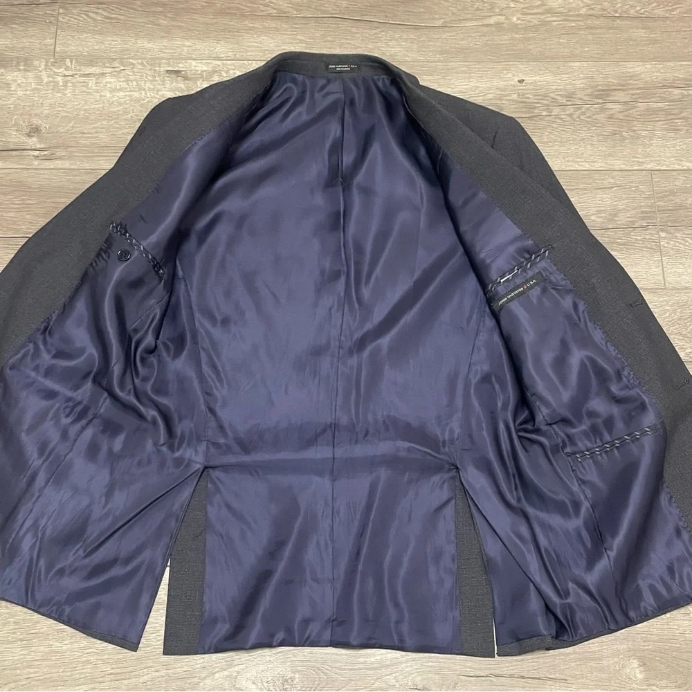 John Varvatos USA Men's 2-Button Blazer Gray Lined Size 40R